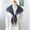 Women All Match Plaid Printed Triangle Neck Scarf Multifunctional Fashion Daily Accessory