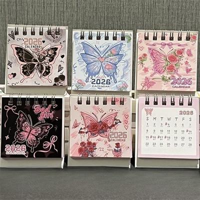 Small Desk Calendar 2026 Standing Flip Weekly Calendar Creative Coil Calendar Planner For Daily Schedule Planning