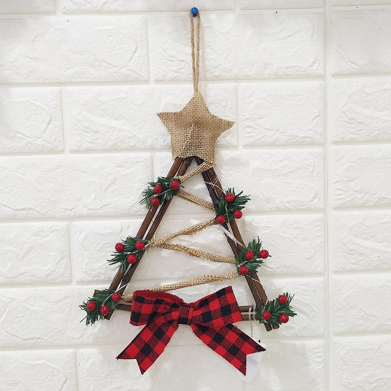 Couronne de Noël à LED: Ornement de Décoration d'Intérieur pour Mur ou Porte