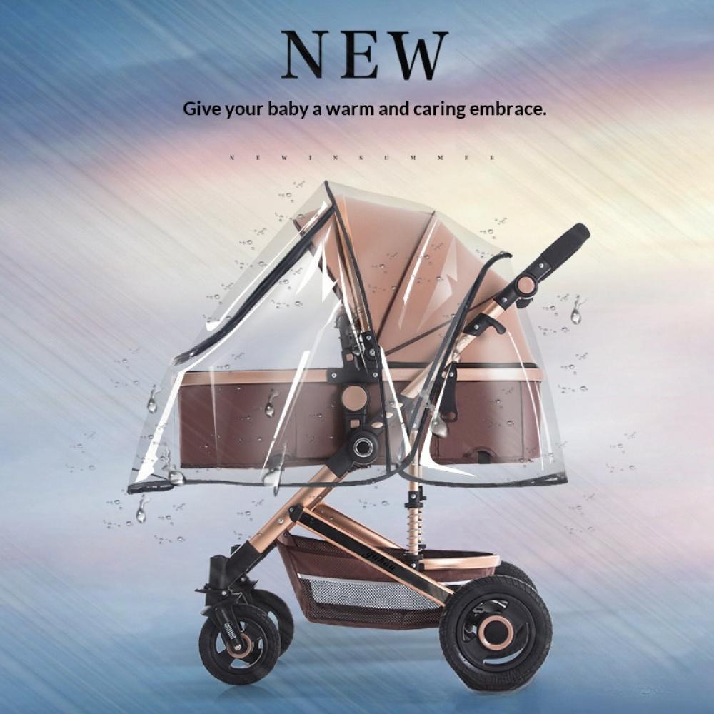 Universal Baby Stroller Rain Cover Children's Stroller Windshield Baby Stroller Umbrella Stroller Rain Cover Stroller Protective Cover Raincoat