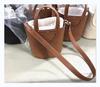 Luxury Women's Cowhide Basket Bucket Bag