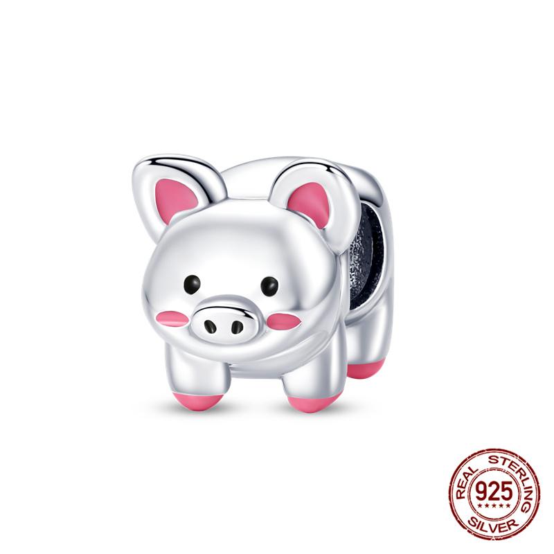 Originale Eulenperlen, 100 % Kupfer, Glückskatzen-Elefanten-Anhänger, passend für Originalarmbänder, DIY-Schmuckherstellung, Geschenk für Frauen