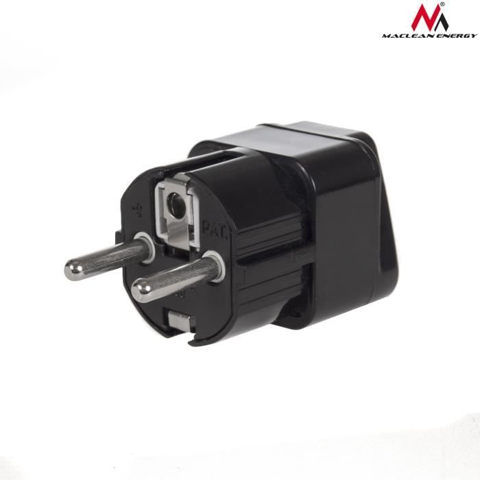 Prise adaptateur électrique universelle UK / USA vers EU Maclean MCE155