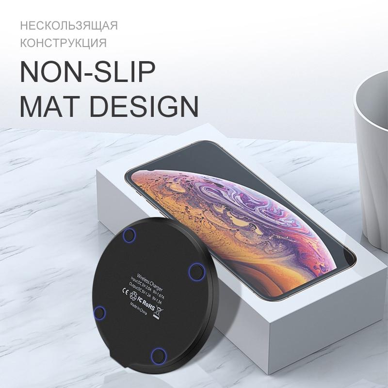 Demiawaking Qi Wireless Lade-Empfänger + USB-Kabel – Schwarz, Für Samsung, Nokia, HTC, LG & Mehr