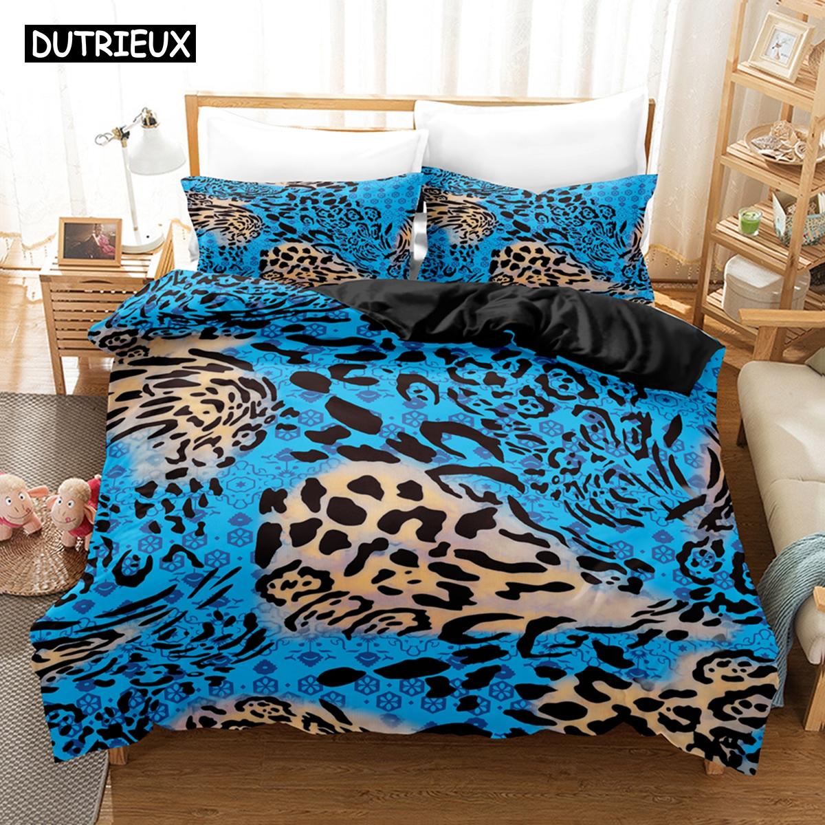 Modern Soft Double SIngle King 3D Printed Leopard Print Down With Anime My Dress U Quilt Comforter (quilt)-EU Single(135*200cm)3pcs