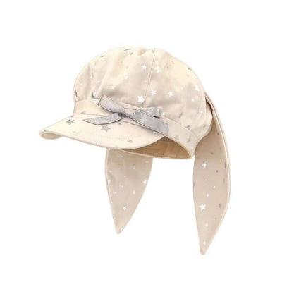Cute Rabbit Ear Octagonal Hat with Stars & Bow