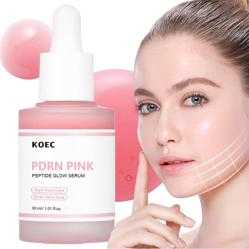 30ml PDRN Pink Peptide Serum Pink Glow Serum Remove Skin Darkness Hydrating Brightening Moisturizing Firming Korean Skincare