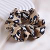 4pcs Leopard Print Elastic Hair Bands Soft Elegant Chiffon Scrunchie Hair Tie Lightweight Hair Accessories for Women