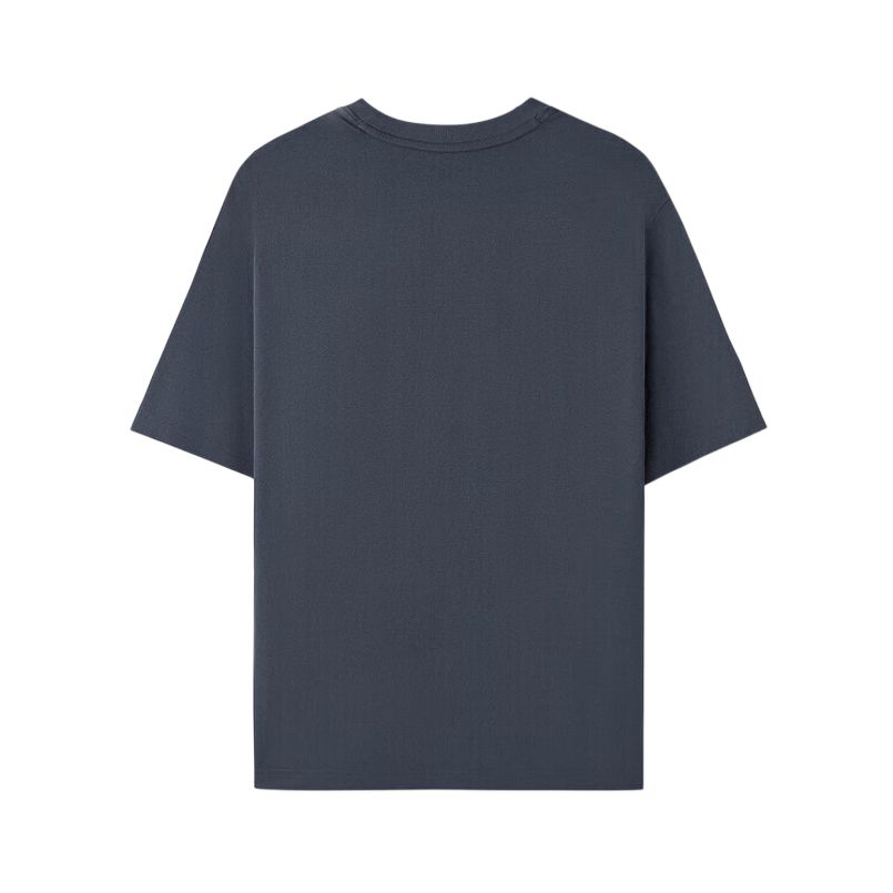 Skechers Sport Alliance Series Simple Comfortable Fashion Casual Breathable Short Sleeve T-Shirt Men Tops Odyssey-Gray L225M132-026R