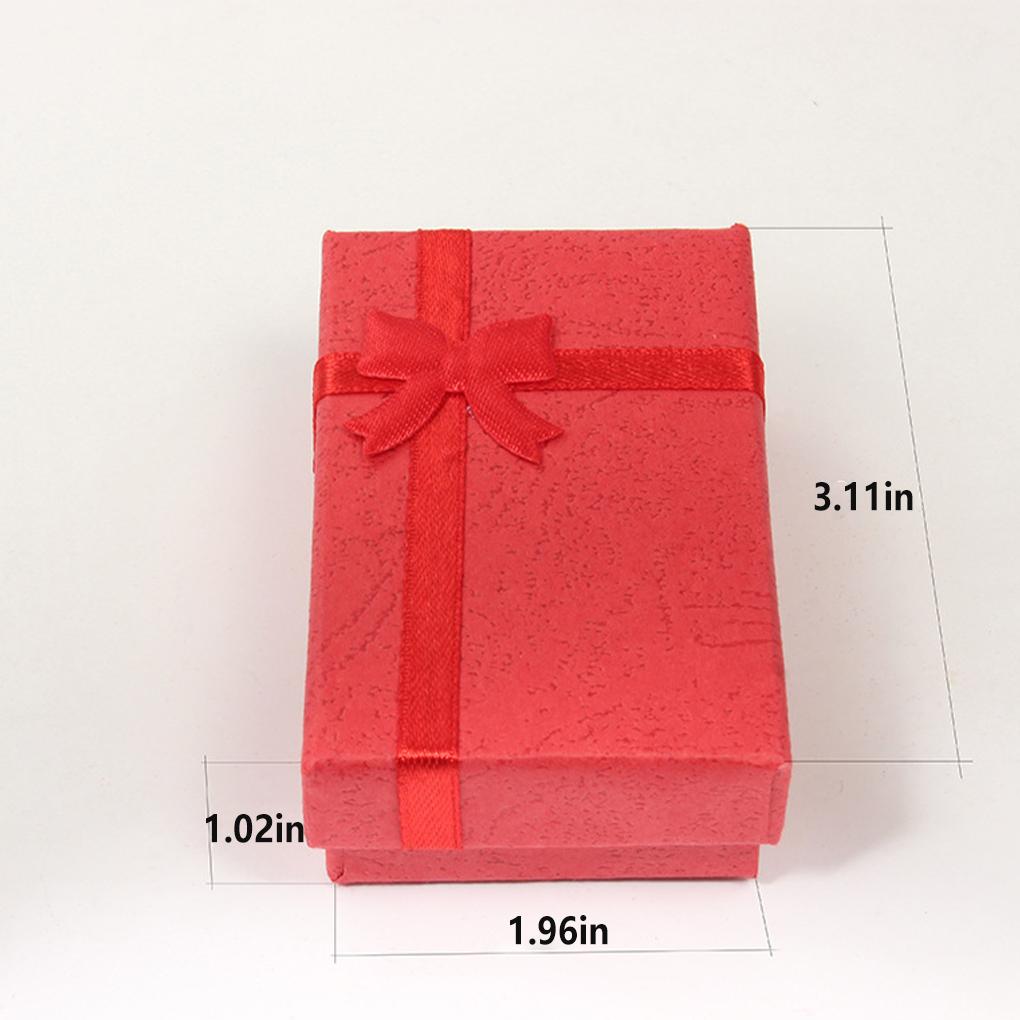 Box Schmuck Anhänger Papier Massiv Aufbewahrung Halsketten Geschenk Verpackung Paket Ringe Staubdicht Dekorationen Liebende
