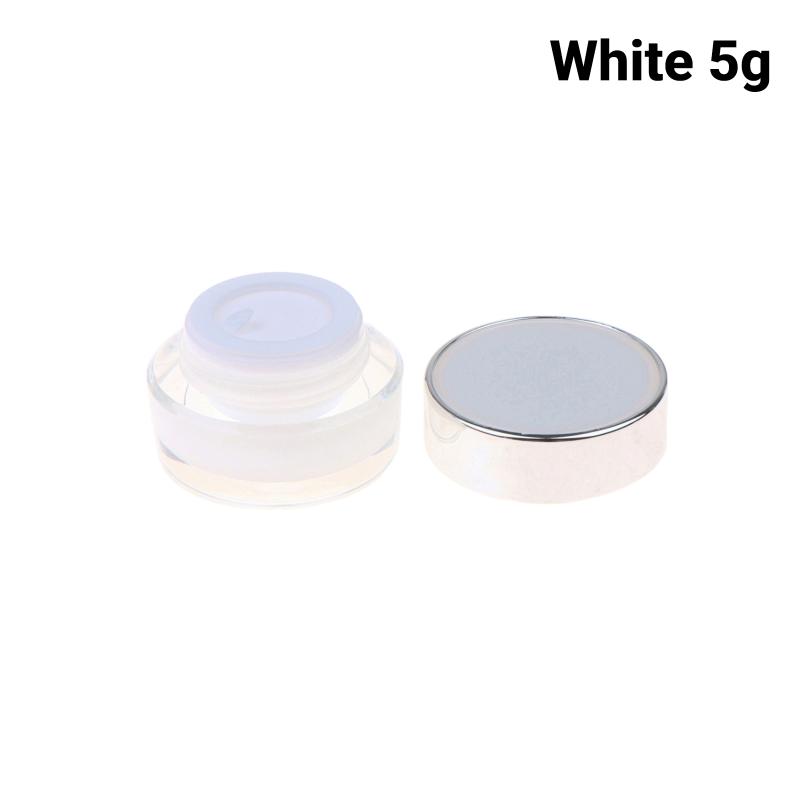 1Pcs Acrylic White Pink Purple Eyeshadow Box 5G-30G Eye Cream Jar Empty Face Cream Bottle Thickened Cream Box Cosmetic Container