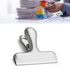 Wide Mouth Spring Clamp Stainless Steel Paper File Receipt Clip for Home School Office