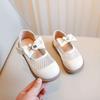 Children's mesh breathable baby shoes 2025 spring and summer children's foreign non-slip small leather shoes girls' small fragrant wind princess shoes