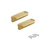 Strong Aluminum Pull Handles Simple Styles Design Cupboard Handle for Drawers & Cabinets No Tool Required for Installation