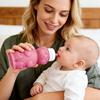 Taza con Boquilla de Oso con Marcas Taza con Pajita de Silicona para Bebés 8oz Botella Transparente para Beber Leche y Zumo Entrenamiento