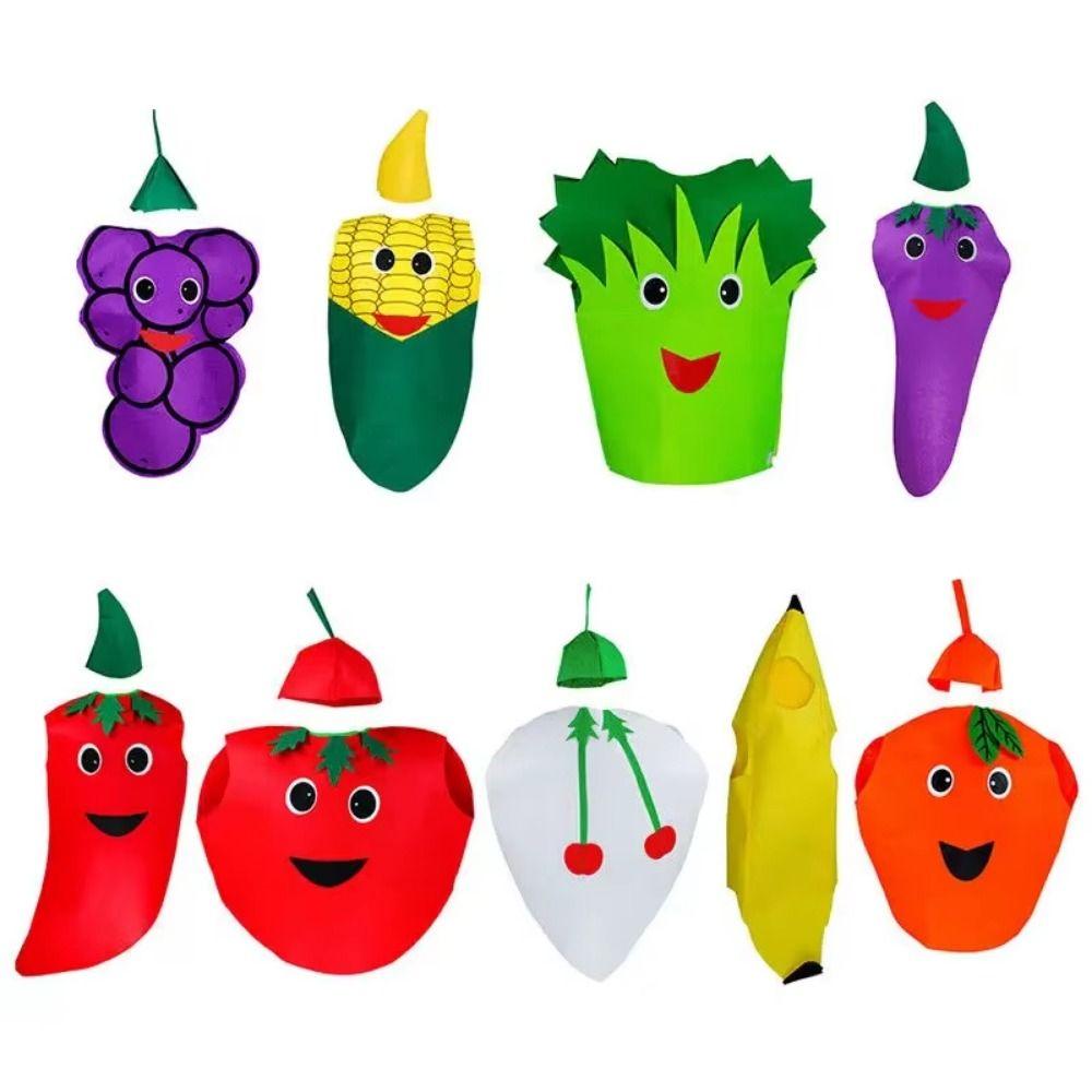 Performance Stage Fruit Veggie Costume Food Performance Suit Children Cosplay Costume  Women