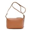 Cowhide Leather Bag with Metal Shrink Taupe [Barcos] Pochette/Shoulder Fittings, Leather,