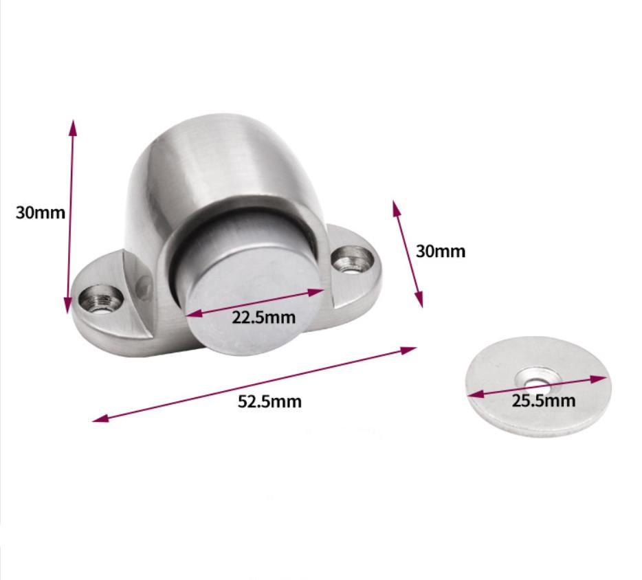 Stainless Steel Magnetic Door Stop Anti-Collision Door With Door Lock Screw Mounting Base Impact Fixator