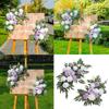 2Pcs Artificial Flower Swag for Wedding Reception Backdrops Sweetheart Table Wedding Welcome Sign Flower Decoration
