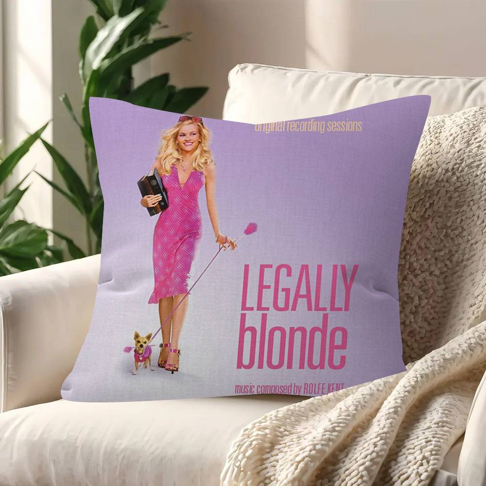 Movie L-Legally Logo B-Blonde 45*45Cm Cushion Cover Pillow Cover Decor Pillowcase Home Pillowcase For Couch Pillow
