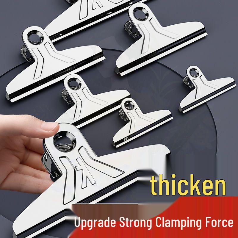 Free Shipping: Extra Large Stainless Steel Binding Clips for Household & Office
