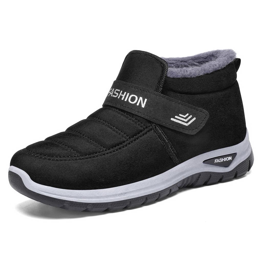 Men's shoes cotton shoes men's one-pedal warm walking shoes piled thickened casual shoes cold-proof outdoor snow boots