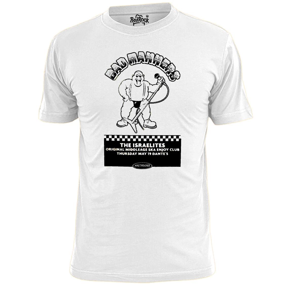 Mens Bad Manners And The Israelites Gig Poster Ska T shirt 2 Tone 4XL