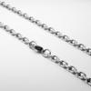 Polished Stainless Steel Four-Sided O-Chain Necklace Semi-Finished Jewelry Accessory