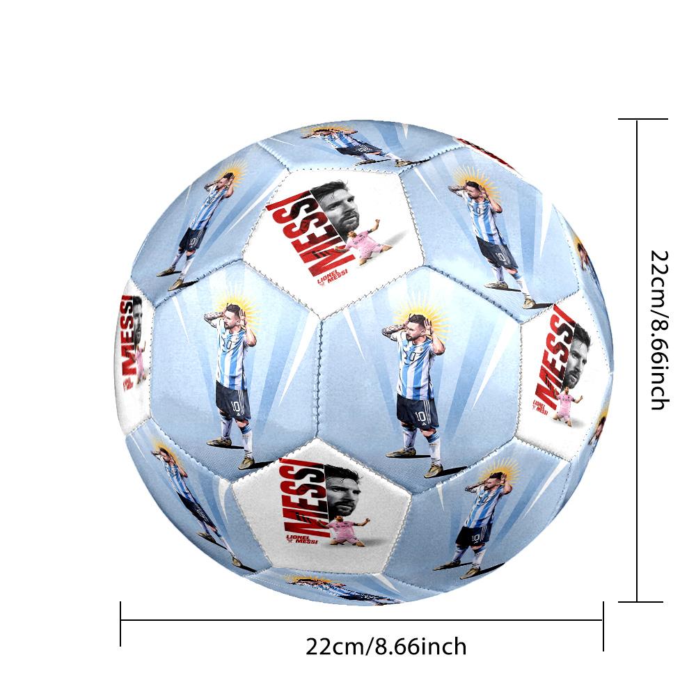 Messi 10 Number Inter Miami Art Soccer Ball Size 5 Football Machinestitched Indooroutdoor Training And Matches Sports Enthusiast Gifts