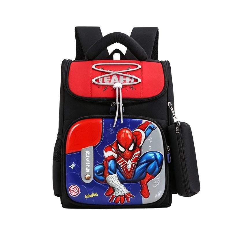 3D Hard Shell Kids School Backpack Boys Girls Ages 5-10 Cartoon Character Design Oxford Fabric Padded Shoulder Straps