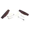 6 String Folk Guitar Bridge Rosewood Acoustic Guitar Bridge Saddles Nut Pin Guitar Replacement Parts Easy To Install