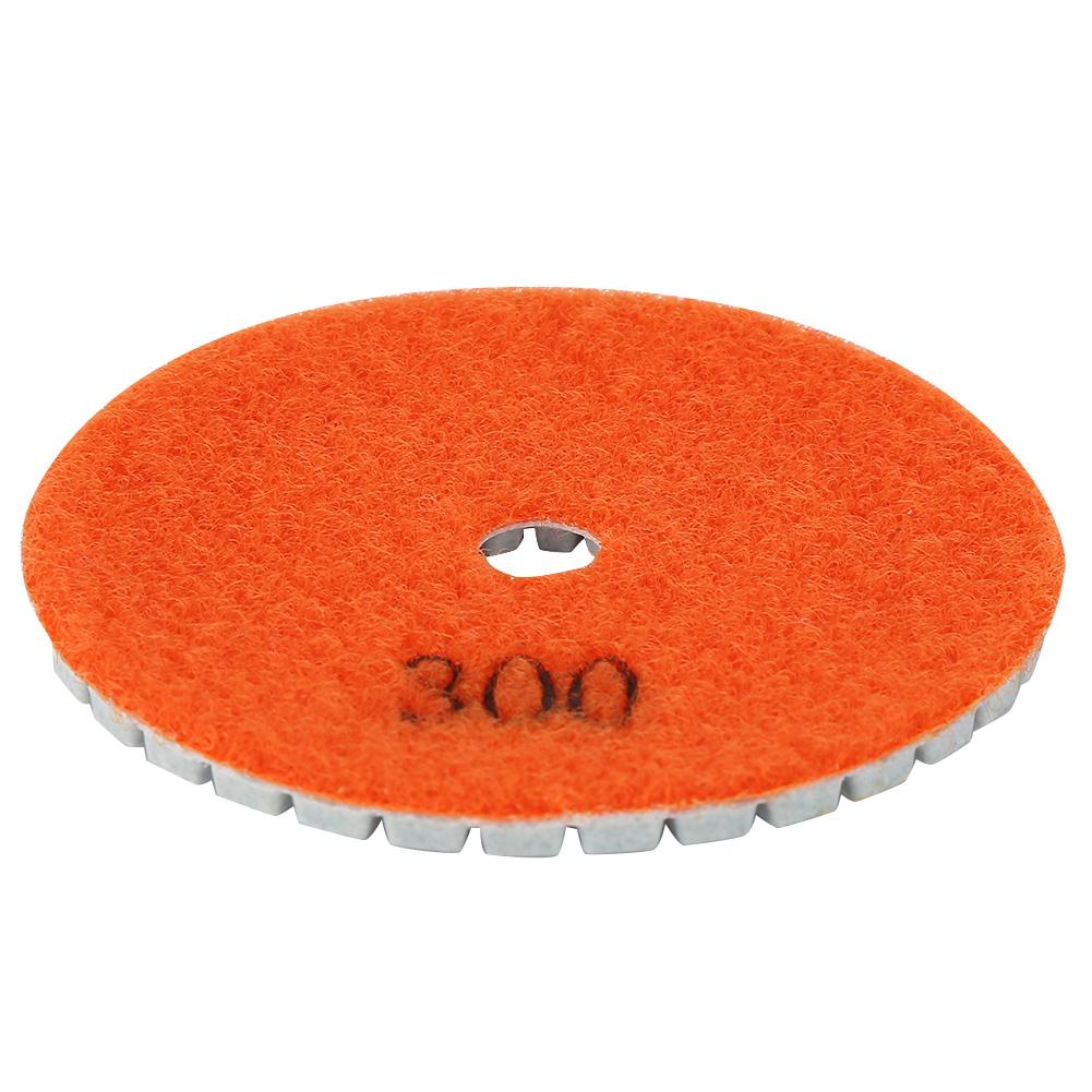 

3-дюймовый круглый алмазный полировальный круг для гранита, мрамора, шлифовальный диск, инструмент для влажной полировки (300#)