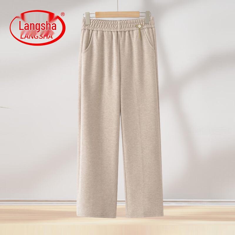 LangSha Women s High-Waist Straight-Leg Casual Pants 4XL