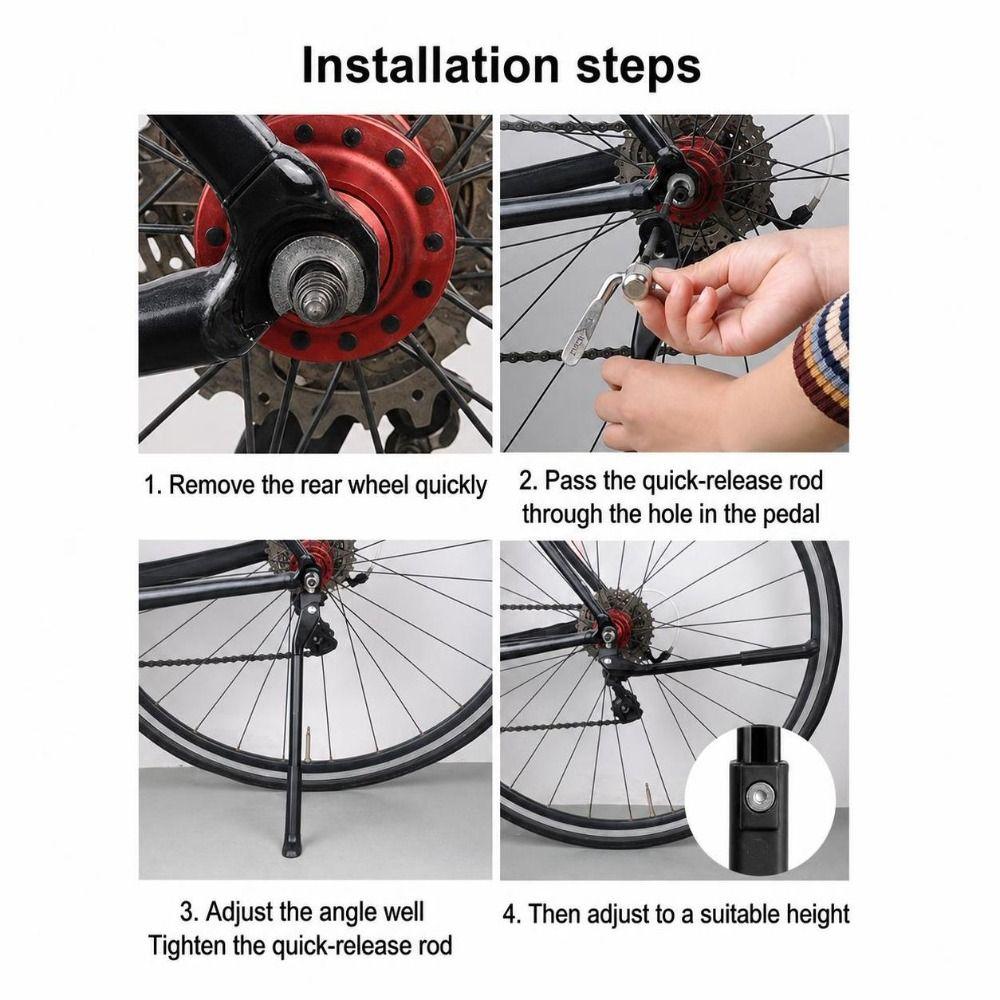 Adjustable Quick Release Kickstand Easy Installation Bike Kickstand Bicycle Maintenance