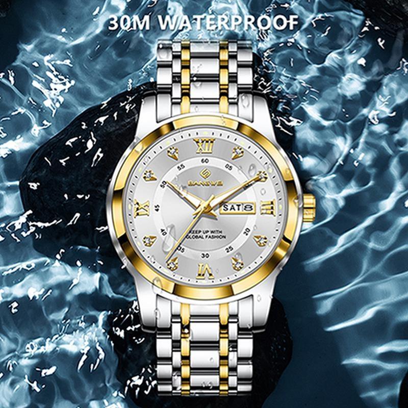 Simple Elegant Design Quartz Watch Diamond Watch For Women Creative Steel Waterproof Wristwatch