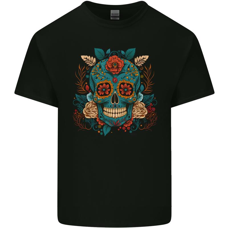 

Day of the Dead Skull Dotd Cotton Men s T-Shirt Top T-Shirt - Men s Summer Cotton Graphic Tee S разноцветный