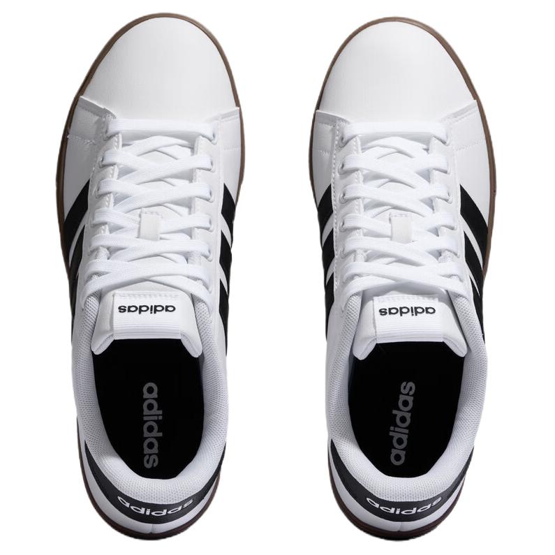 Adidas Daily 4.0 Synthetic Leather Low top Skateboard Shoes Unisex White Black KI2345