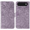 For iPhone 17 Air Case Lace Flowers PU Leather Flip Wallet Phone Cover