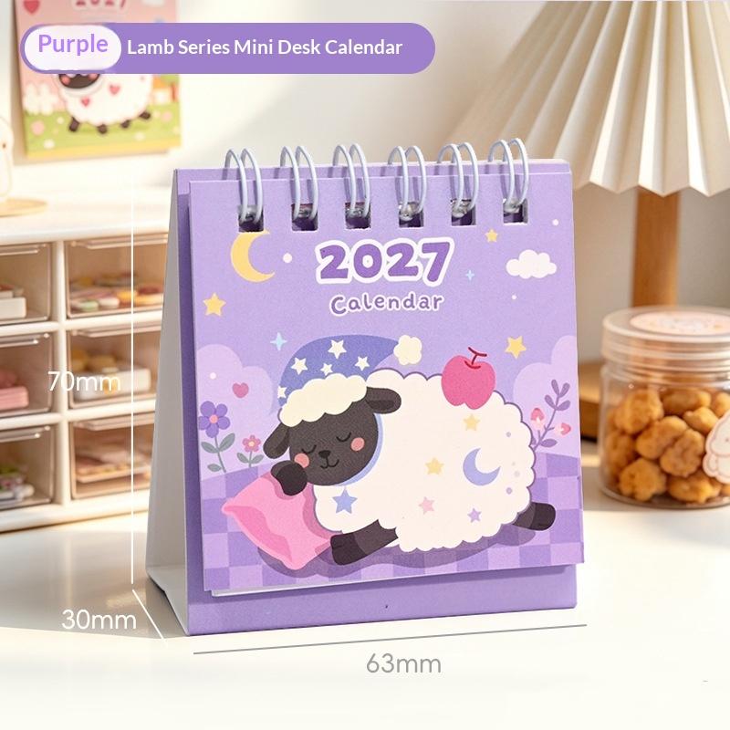 2027 Mini Desk Display Mini Calendar Annual Planner Coil Book Yearly Schedule Organizer To Do List Decoration Calendars