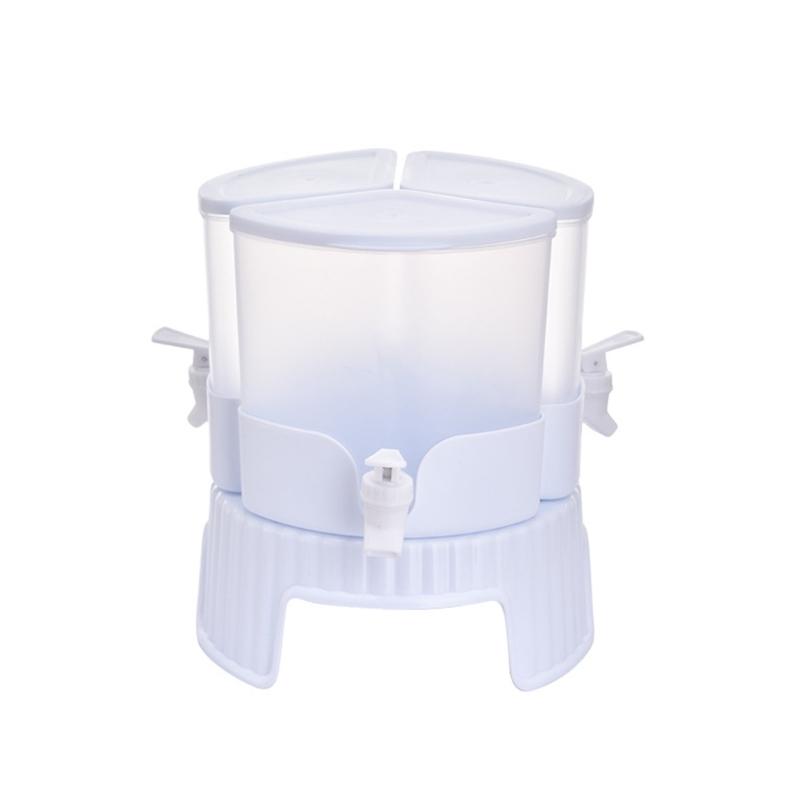 Getränke-Wasserspender mit 3 Abschnitten, großer Kapazität, drehbare Basis, praktischer Zapfhahn für Zuhause, Büro, Top-Seller