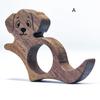 Süßer Holz-Buchseitenhalter Hund Form Markierungszeichen Lesezeichen Lesezeichen Lesezeichen Daumen Holzbuchhalter Handgemacht