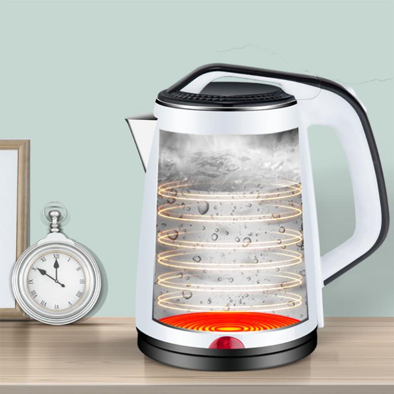 2.3L Heat Preservation Electric Kettle Household Anti-dry-burning Large-capacity Kettle Double-layer Anti-scalding Stainless Steel Kettle
