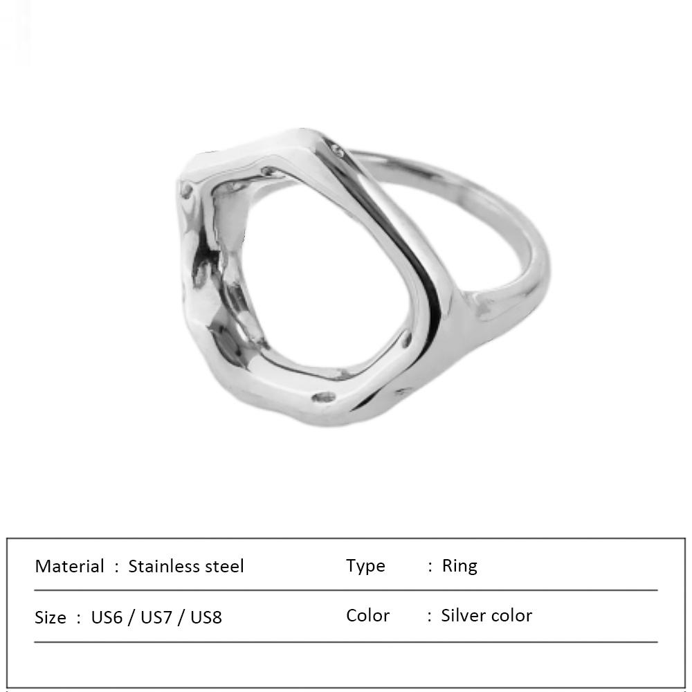 Stainless Steel Rings for Women Gold Color Love Heart Wedding statement Rings Stylish Jewelry Accessories Wholesale Dropshipping