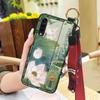 Waterproof Chinese Style Phone Case For LG Velvet 4G/5G Wrist Strap Wristband Anti-knock Anti-dust Ring Phone Holder