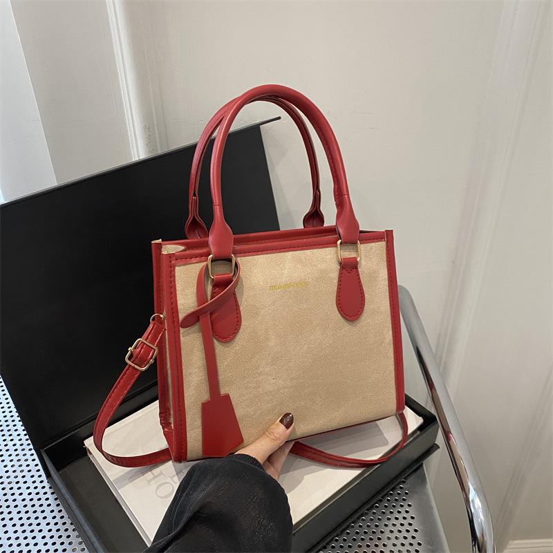 Fashionable Texture Commuter Tote Bag Shoulder Women's Bag New Trendy Summer Crossbody Bag Handheld Class Bag