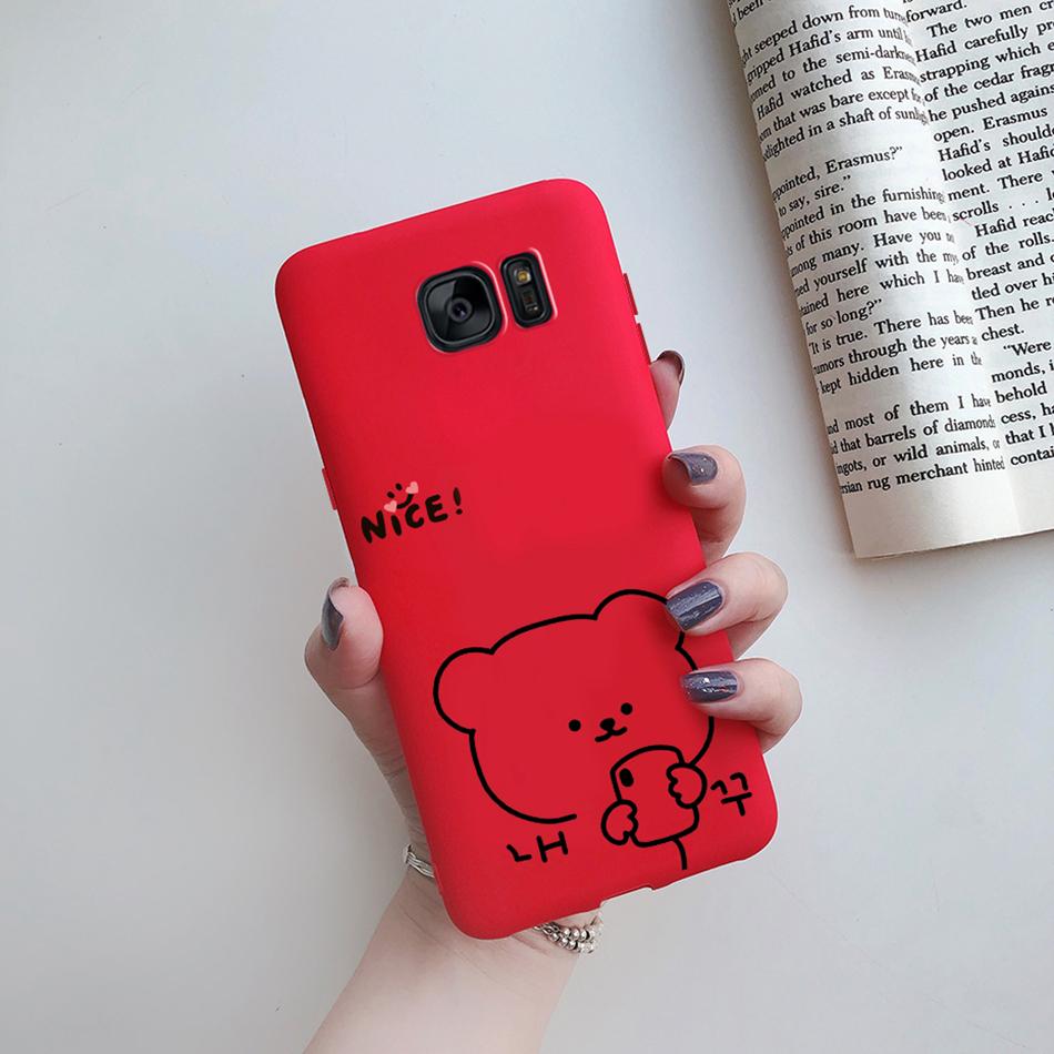 Cute Cat Cactus Silicone Case For Samsung Galaxy S6 Edge S7 Edge Cover Soft Slim Funda For Samsung S6 S7 Edge S6edge S7edge Case