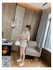 Korean Style Women's Chic Summer Workwear: Versatile Loose Short Sleeve & Shorts Two-Piece Uniform Set