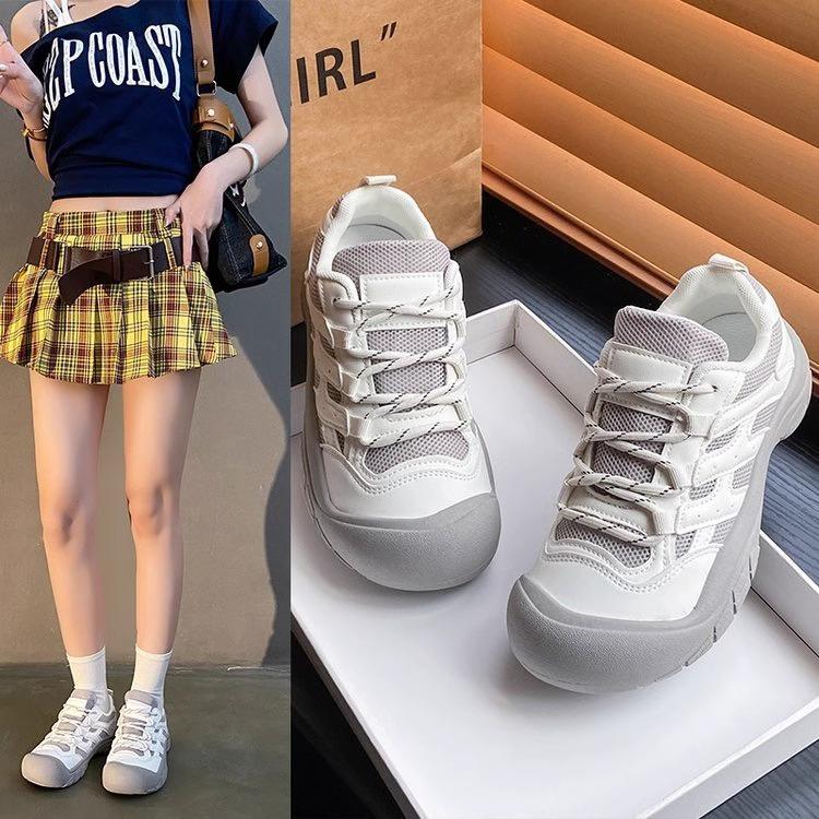 

Casual sports shoes Outdoor hiking shoes Women s platform heightening dad shoes 40
