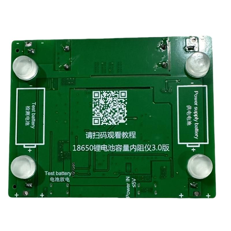 10A Discharge Current Battery Capacity Tester With Overloads Protections For 18650 Cells