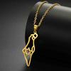 My Shape Hebrew Prayer Necklaces Shema Israel Blessing Stainless Steel Pendant Necklace Star of David Je Jewelry Wholesale